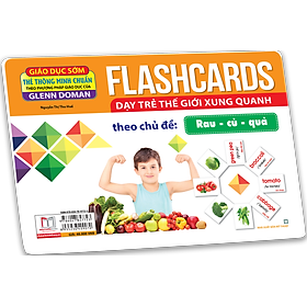 Flashcards Dạy Trẻ Thế Giới Xung Quanh Theo Chủ Đề - Rau, Củ, Quả